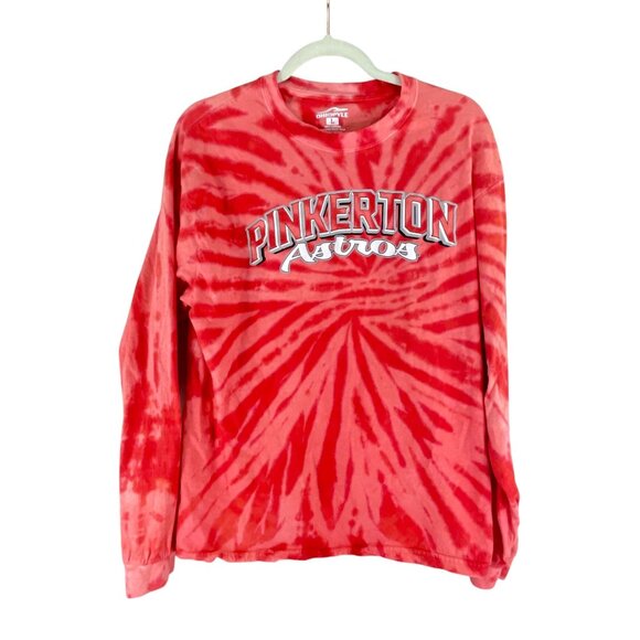 Ohiopyle Pinkerton Astros Red Tie-Dye Long Sleeve T-Shirt 100% Cotton Size L - Picture 6 of 6